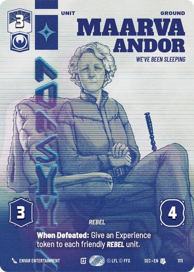 Maarva Andor - We've Been Sleeping - 1111 - Uncommon (Prestige Foil) - Secrets of Power