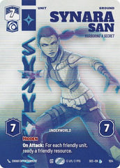 Synara San - Harboring a Secret - 1124 - Legendary (Prestige Foil) - Secrets of Power