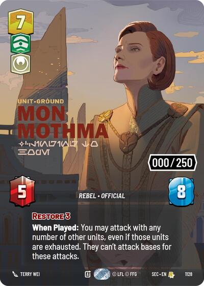 Mon Mothma - Clinging to Hope (Serialized) - 1128 - Rare - Secrets of Power