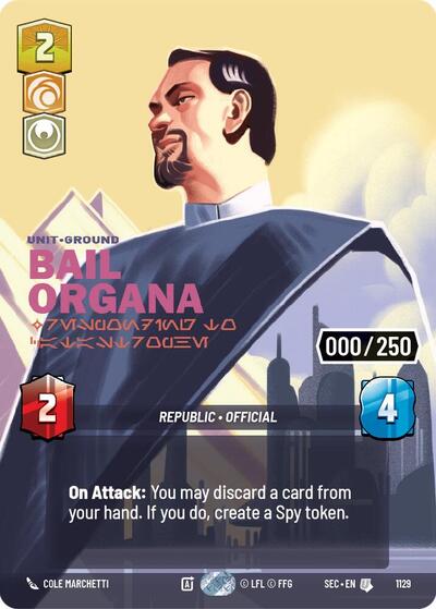 Bail Organa - Responding to Catastrophe (Serialized) - 1129 - Uncommon - Secrets of Power