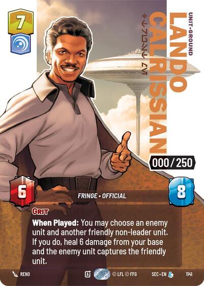 Lando Calrissian - Trust Me (Serialized) - 1141 - Legendary - Secrets of Power