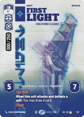 First Light - Threatening Elegance (Serialized) - 1157 - Rare - Secrets of Power