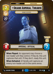 Grand Admiral Thrawn - Grand Schemer (Top 8) - 33 - Legendary - Organized Play Promos