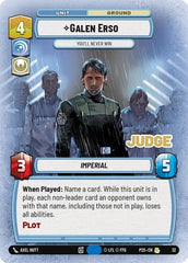 Galen Erso - You'll Never Win - 32 - Rare - Judge Promos