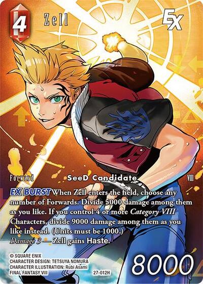 Zell EX - 27-012H - Hero (Full Art) - Journey of Discovery