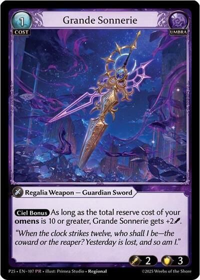 Grande Sonnerie - 107 - Promo - Promotional Cards
