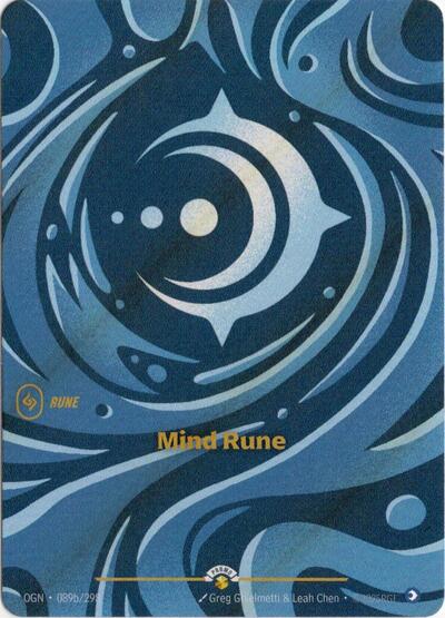 Mind Rune - 089b/298 - Promo - Riftbound Organized Play Promotional Cards