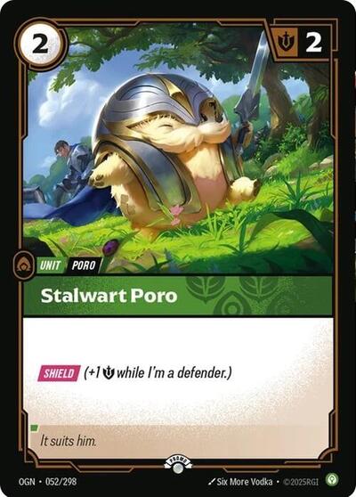 Stalwart Poro - 052/298 - Promo - Riftbound Organized Play Promotional Cards