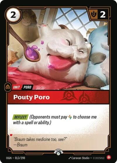 Pouty Poro - 013/298 - Promo - Riftbound Organized Play Promotional Cards
