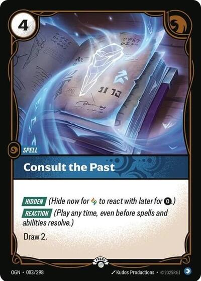 Consult the Past - 083/298 - Promo - Riftbound Organized Play Promotional Cards