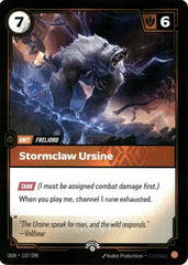 Stormclaw Ursine - 137/298 - Promo - Riftbound Organized Play Promotional Cards