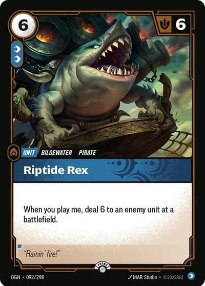 Riptide Rex - 092/298 - Promo - Riftbound Organized Play Promotional Cards