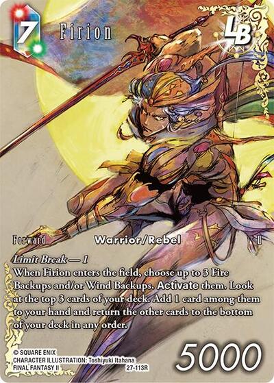 Firion LB - 27-113R - Rare (Full Art) - Journey of Discovery
