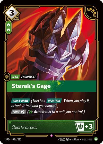 Sterak's Gage - 056/221 - Rare - Spiritforged