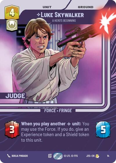Luke Skywalker - A Hero's Beginning - 14 - Rare - Judge Promos