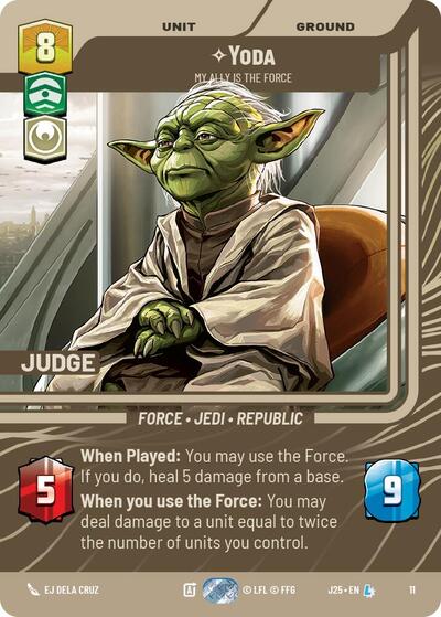 Yoda - My Ally is the Force - 11 - Legendary - Judge Promos