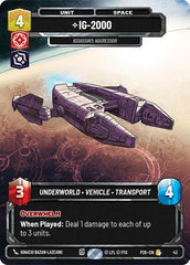 IG-2000 - Assassin's Aggressor - 43 - Rare - Sector and Regional Promos: Season 1