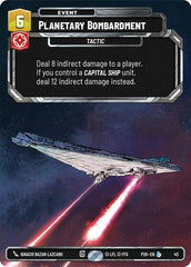 Planetary Bombardment - 45 - Legendary - Sector and Regional Promos: Season 1
