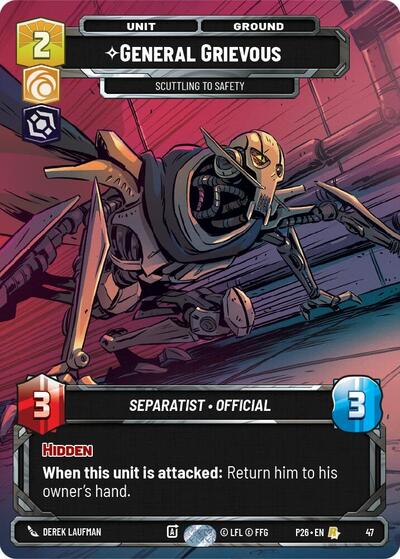 General Grievous - Scuttling to Safety - 47 - Rare - Sector and Regional Promos: Season 1