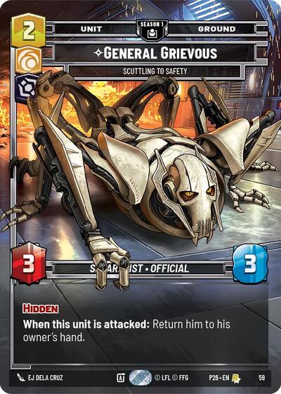 General Grievous - Scuttling to Safety - 59 - Rare - Sector and Regional Promos: Season 1