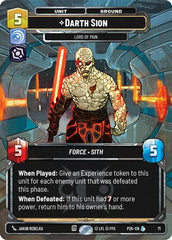 Darth Sion - Lord of Pain - 71 - Legendary - Sector and Regional Promos: Season 1
