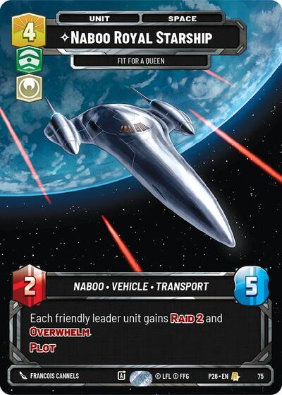 Naboo Royal Starship - Fit For A Queen - 75 - Rare - Sector and Regional Promos: Season 1