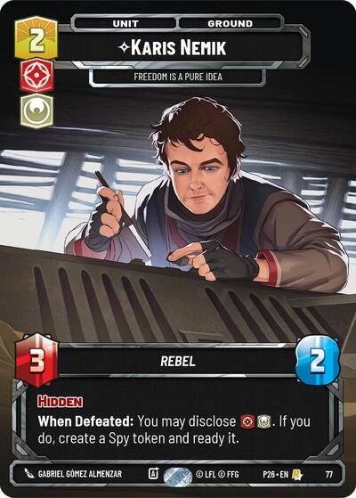 Karis Nemik - Freedom is a Pure Idea - 77 - Rare - Sector and Regional Promos: Season 1