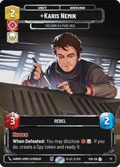 Karis Nemik - Freedom is a Pure Idea - 77 - Rare - Sector and Regional Promos: Season 1