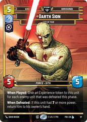 Darth Sion - Lord of Pain - 87 - Legendary - Sector and Regional Promos: Season 1