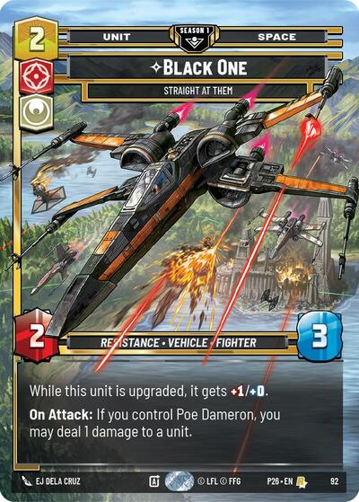 Black One - Straight At Them - 92 - Rare - Sector and Regional Promos: Season 1