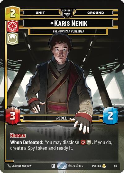 Karis Nemik - Freedom is a Pure Idea - 93 - Rare - Sector and Regional Promos: Season 1