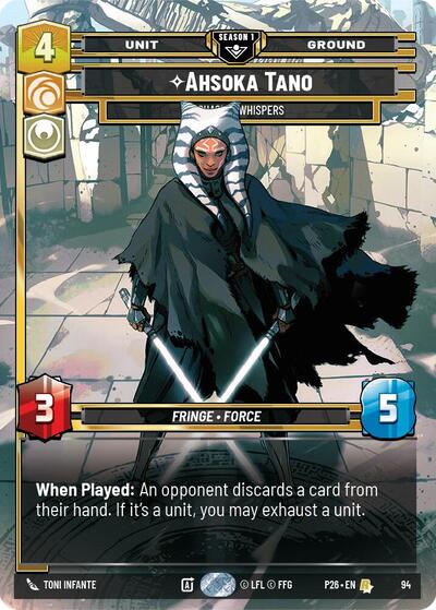 Ahsoka Tano - Chasing Whispers - 94 - Rare - Sector and Regional Promos: Season 1