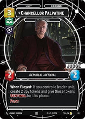 Chancellor Palpatine - I Am the Senate - 63 - Rare - Judge Promos