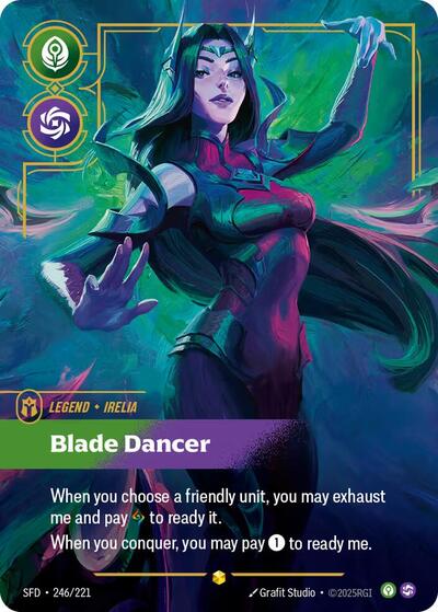 Irelia, Blade Dancer - 246/221 - Showcase (Overnumbered) - Spiritforged