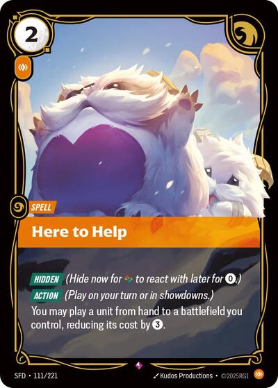 Here to Help - 111/221 - Rare - Spiritforged