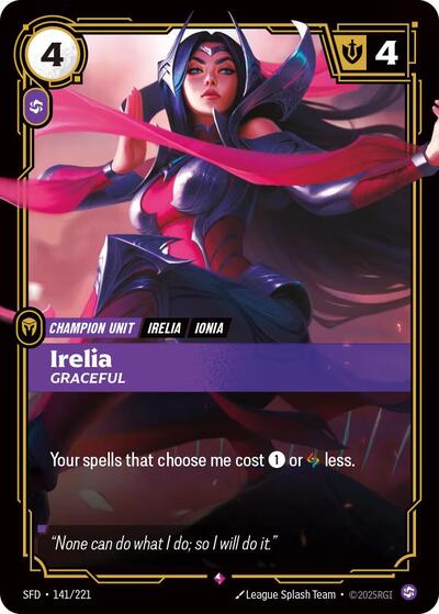 Irelia, Graceful - 141/221 - Rare - Spiritforged