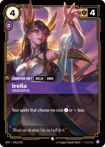 Irelia, Graceful - 141a/221 - Showcase (Alternate Art) - Spiritforged