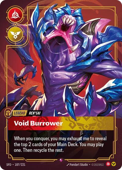 Rek'sai, Void Burrower - 187/221 - Rare - Spiritforged