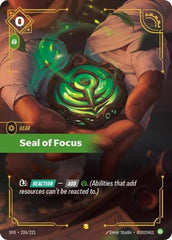Seal of Focus - 226/221 - Showcase (Overnumbered) - Spiritforged