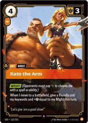 Kato the Arm - 112/221 - Rare - Spiritforged