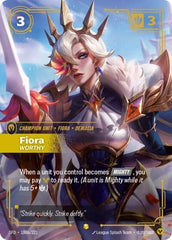 Fiora, Worthy - 180a/221 - Showcase (Alternate Art) - Spiritforged