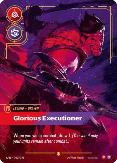 Draven, Glorious Executioner - 242/221 - Showcase (Overnumbered) - Spiritforged
