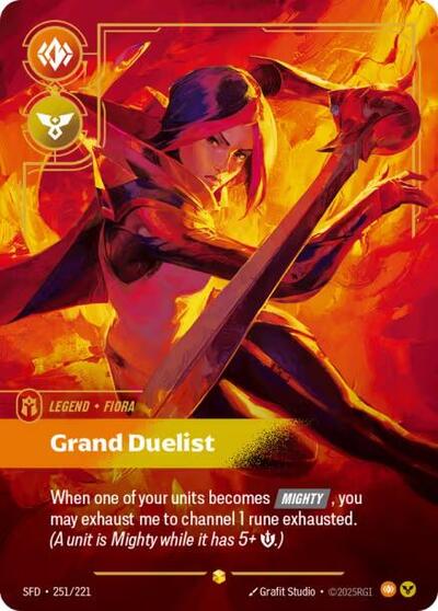 Fiora, Grand Duelist - 251/221 - Showcase (Overnumbered) - Spiritforged