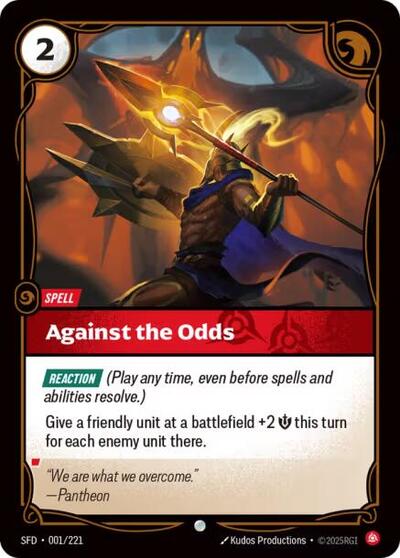 Against the Odds - 001/221 - Common - Spiritforged