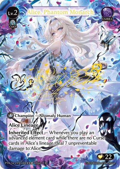 Alice, Phantom Monarch - 004 - Collector Ultra Rare - Phantom Monarchs