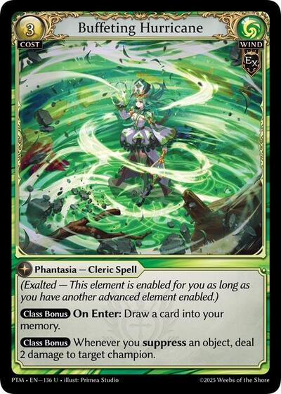 Buffeting Hurricane - 136 - Uncommon - Phantom Monarchs