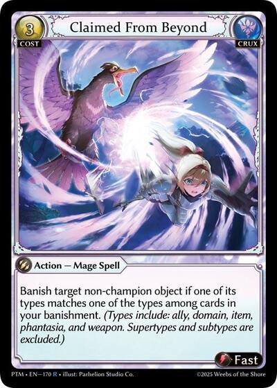 Claimed From Beyond - 170 - Rare - Phantom Monarchs