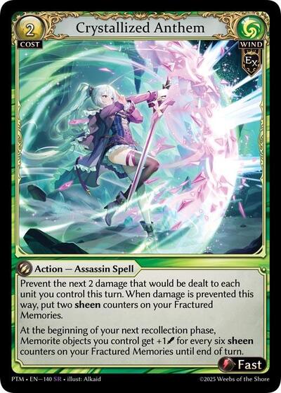 Crystallized Anthem - 140 - Super Rare - Phantom Monarchs