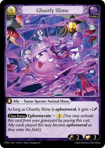 Ghastly Slime - 183 - Rare - Phantom Monarchs