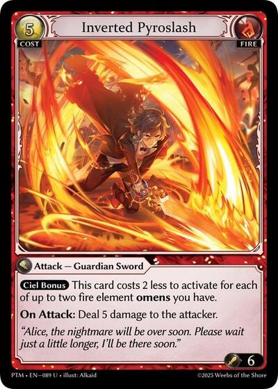 Inverted Pyroslash - 089 - Uncommon - Phantom Monarchs